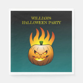 Guardanapo De Papel Abóbora de Halloween aconchegante Jack o'lantern