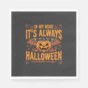 Guardanapo De Papel Abóbora de Halloween sempre Morcego Vetor Design_1