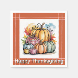 Guardanapo De Papel Abóbora festiva