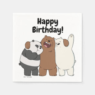 Guardanapo De Papel Abraço do Grupo Bare Bears