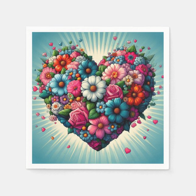 Guardanapo De Papel Abrigos de flores! (Frente)