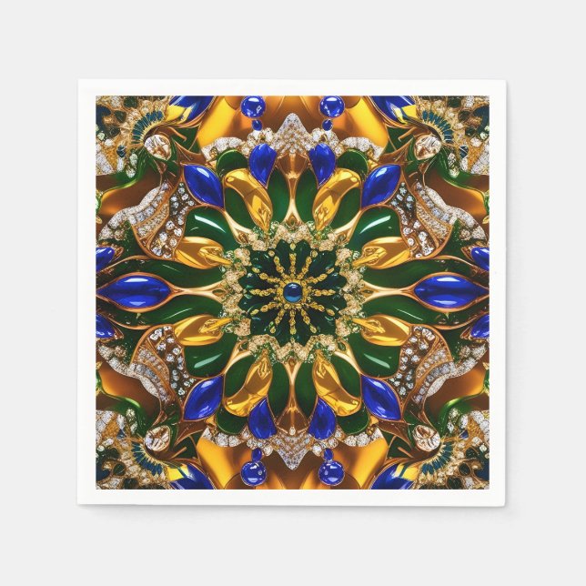 Guardanapo De Papel Abrigos de papel com Design de cores do Brasil (Frente)