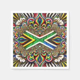 Guardanapo De Papel Abrigos de papel com Design de cores sul-africanas