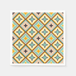 Guardanapo De Papel Abstract geometric pattern with diamond shapes