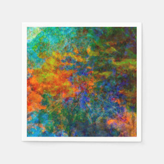 Guardanapo De Papel Abstrato Art Rainbow Colors