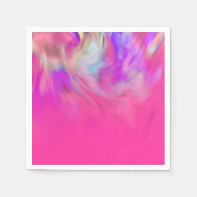 Guardanapo De Papel Abstrato Colorida Tie Dye Ombre Design (Frente)