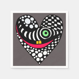 Guardanapo De Papel Abstrato de cinza