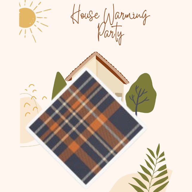 Guardanapo De Papel Abstrato de xadrez Moderno de Papel Tartan Napkin (Criador carregado)