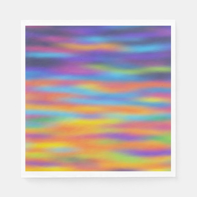 Guardanapo De Papel Abstrato Desert Sunset Sky (Frente)