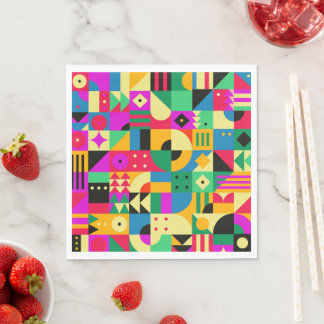 Guardanapo De Papel Abstrato Modern Garden