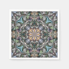 Guardanapo De Papel Abstrato Multicolor Suculent Garden Rosette