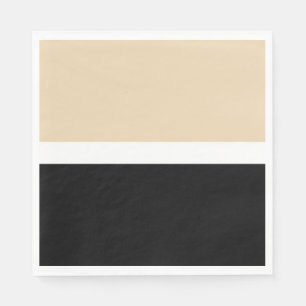 Guardanapo De Papel Abstrato preto bege