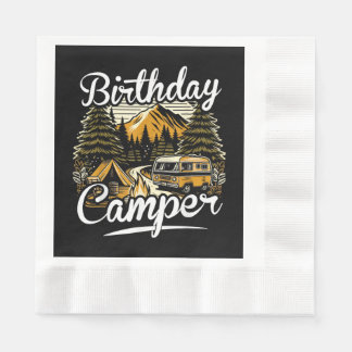 Guardanapo De Papel Acampamento de Aniversário