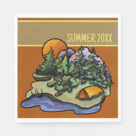 Guardanapo De Papel Acampamento Russo Personalizado Picnic Napkins