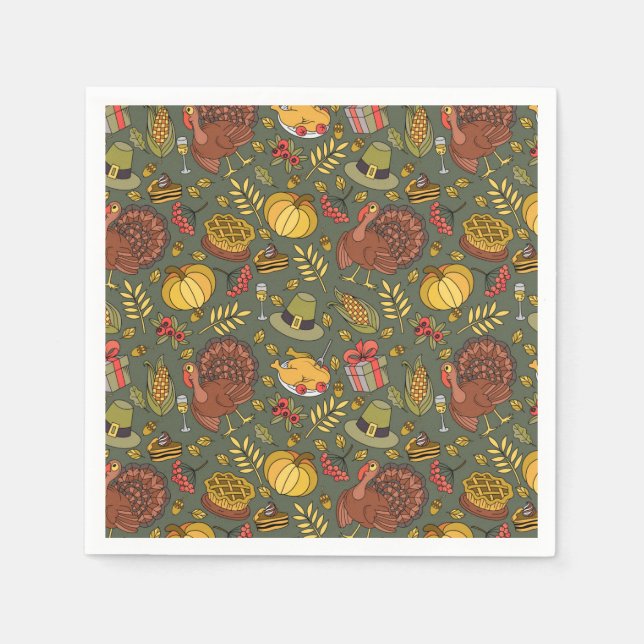 Guardanapo De Papel Ação de Graças (Frente)