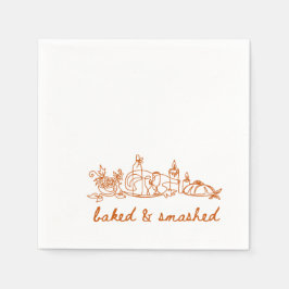 Guardanapo De Papel Ação de Graças assombrada e esmagada