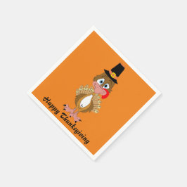 Guardanapo De Papel Ação de Graças de Quadrinhos na Turquia