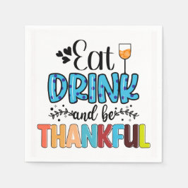 Guardanapo De Papel Ação de Graças Napkins