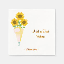 Guardanapo De Papel Acessórios de Mesa de Apreciação Floral Texto Arte