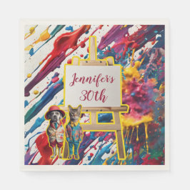 Guardanapo De Papel Acessórios de pintura para cafetões e pinturas