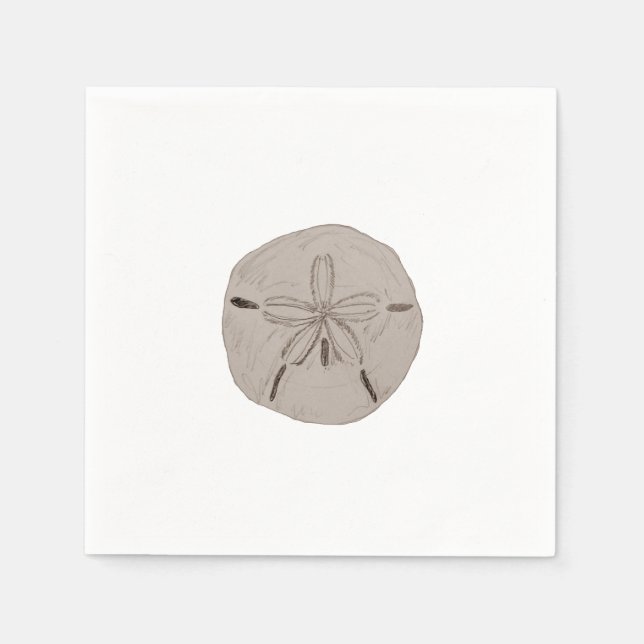 Guardanapo De Papel Acessórios de praia de pintura em dólar de areia (Frente)