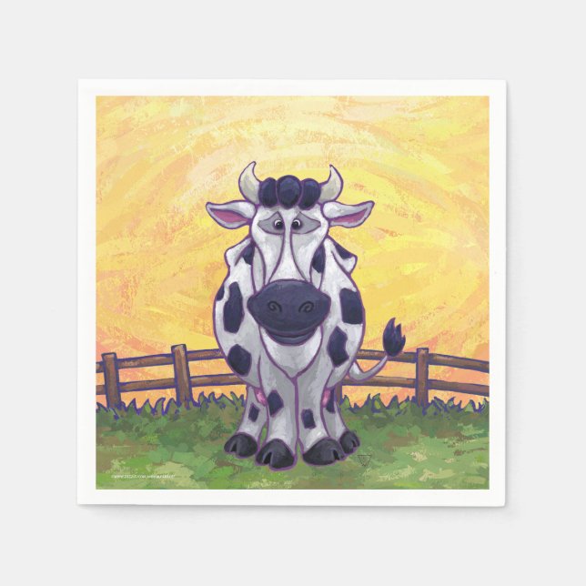 Guardanapo De Papel Acessórios para cochonetes de vaca (Frente)