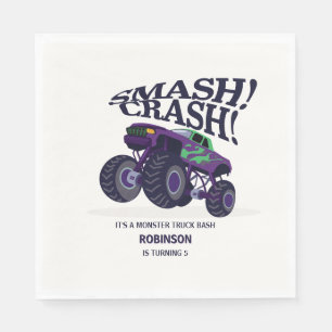 Guardanapo De Papel Acidente de Smash - Ontem de Truque Monstro Roxo M