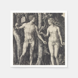Guardanapo De Papel Adam e Eve por Albrecht Durer
