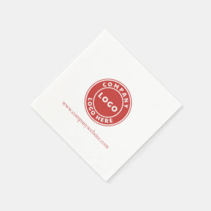Guardanapo De Papel Adicionar logotipo de empresa e funcionários do si