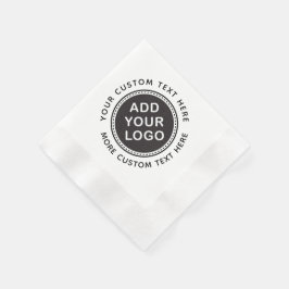 Guardanapo De Papel Adicionar o seu próprio logótipo e texto personali