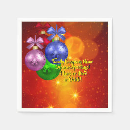 Guardanapo De Papel Adicionar Texto de Nome Correspondente ao Cocktail