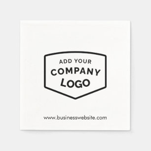 Guardanapo De Papel Adicione logotipo de empresa e papel moderno no si