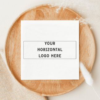 Guardanapo De Papel Adicione Seu Logotipo Horizontal Simples 3:1 Propo