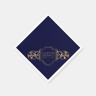 Guardanapo De Papel Adicione seu logotipo, Mude a cor de fundo Napkins