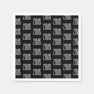 Guardanapo De Papel Adicione seu logotipo, padrão repetitivo, Modelo e