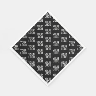 Guardanapo De Papel Adicione seu logotipo, padrão repetitivo, Modelo e