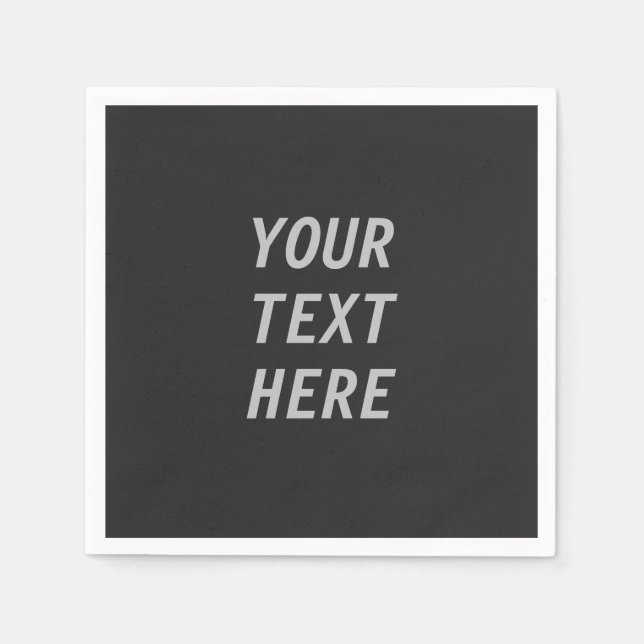 Guardanapo De Papel Adicione Seu Próprio Texto  (Frente)