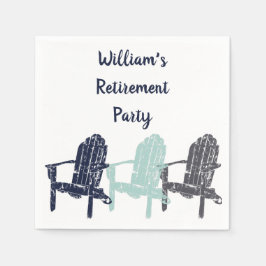 Guardanapo De Papel Adirondack Chairs Custom Message Party