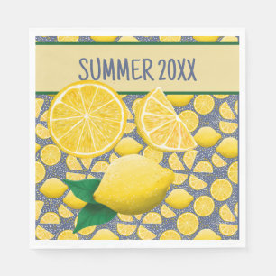 Guardanapo De Papel Adorável Papel de Verão para Lemons Amarelos