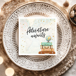 Guardanapo De Papel Adventure aguarda Chá de fraldas Confetti Viagem D