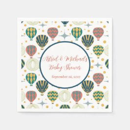 Guardanapo De Papel Adventure Aguarda Chá de fraldas de balão de ar qu