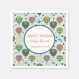 Guardanapo De Papel Adventure Aguarda Chá de fraldas do Balão de Ar Qu