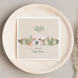 Guardanapo De Papel Adventure Aguarda Chá de fraldas Verde da Montanha