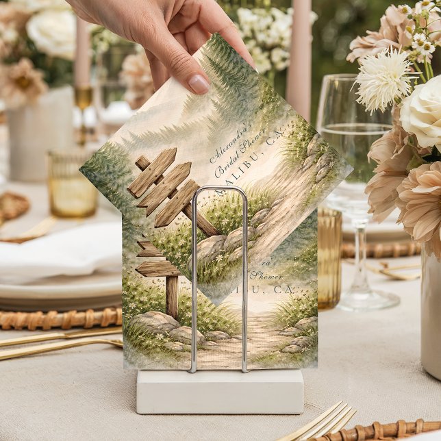 Guardanapo De Papel Adventure Awaits Bridal Shower (Criador carregado)