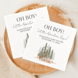 Guardanapo De Papel Adventure Begin Baby Shower