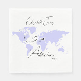 Guardanapo De Papel Adventure Begins College Graduation Party