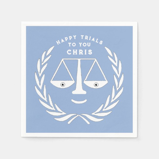 Guardanapo De Papel Advogado de Graduação da Faculdade de Direito Napk (Frente)