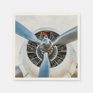 Guardanapo De Papel Aeronave Douglas DC-3. Hélice