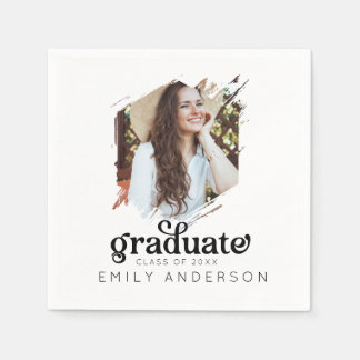 Guardanapo De Papel Aesthetic Grad Party Custom Photo Graduation