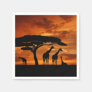 Guardanapo De Papel Afafricano Safari ao pôr do sol